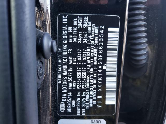 Photo 9 VIN: 5XYKT4A68FG623542 - KIA SORENTO LX 