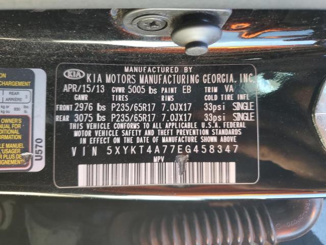 Photo 11 VIN: 5XYKT4A77EG458347 - KIA SORENTO 