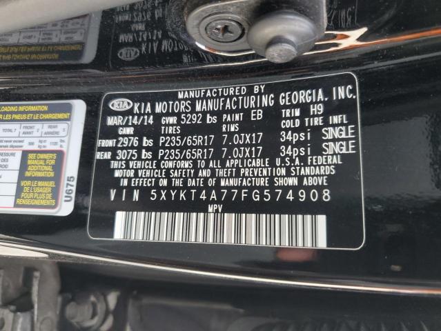 Photo 12 VIN: 5XYKT4A77FG574908 - KIA SORENTO LX 