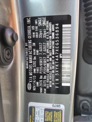 Photo 12 VIN: 5XYKT4A7XEG536894 - KIA SORENTO LX 