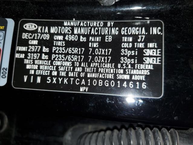 Photo 12 VIN: 5XYKTCA10BG014616 - KIA SORENTO 