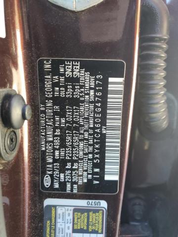 Photo 12 VIN: 5XYKTCA60EG476173 - KIA SORENTO LX 