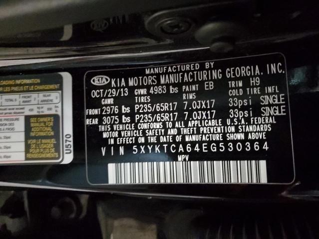 Photo 12 VIN: 5XYKTCA64EG530364 - KIA SORENTO 