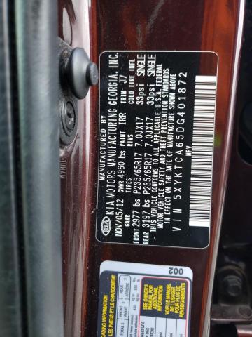 Photo 13 VIN: 5XYKTCA65DG401872 - KIA SORENTO LX 