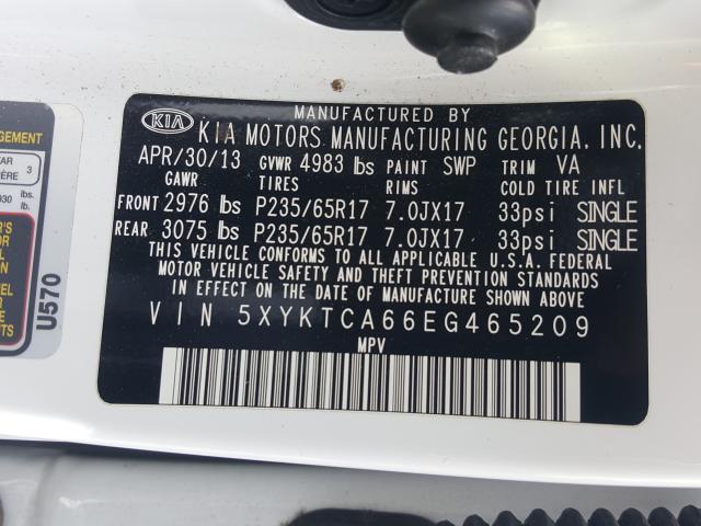 Photo 9 VIN: 5XYKTCA66EG465209 - KIA SORENTO LX 