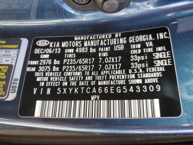 Photo 12 VIN: 5XYKTCA66EG543309 - KIA SORENTO 