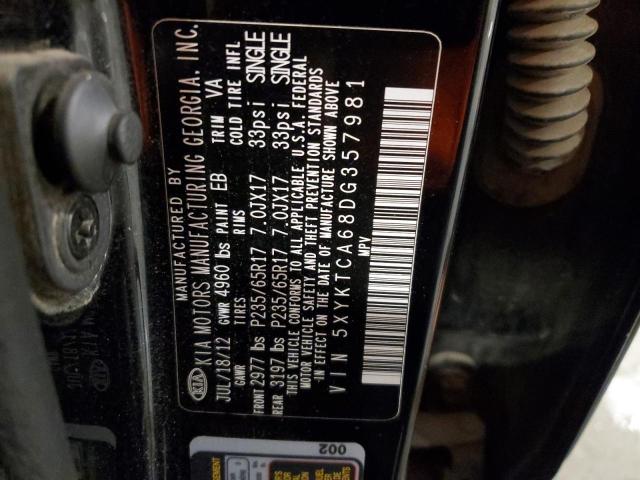 Photo 12 VIN: 5XYKTCA68DG357981 - KIA SORENTO 