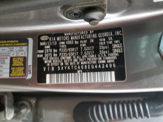 Photo 12 VIN: 5XYKTCA68EG442496 - KIA SORENTO 