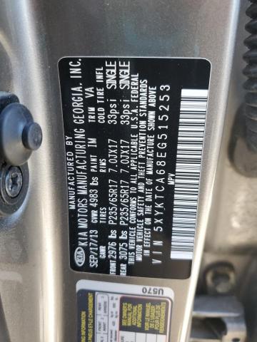 Photo 12 VIN: 5XYKTCA68EG515253 - KIA SORENTO LX 