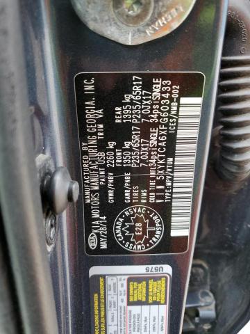 Photo 12 VIN: 5XYKTCA6XFG603433 - KIA SORENTO LX 