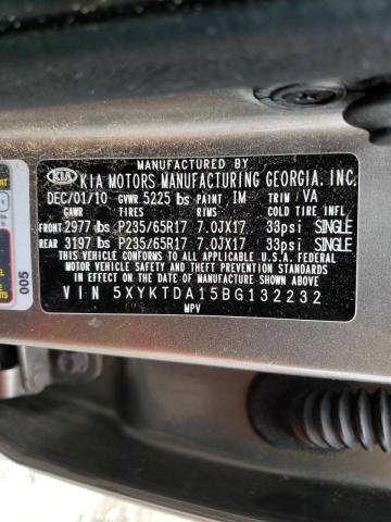 Photo 9 VIN: 5XYKTDA15BG132232 - KIA SORENTO BA 