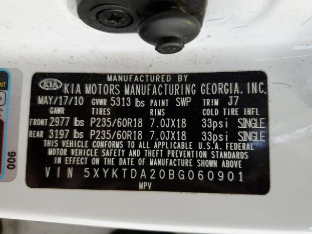 Photo 12 VIN: 5XYKTDA20BG060901 - KIA SORENTO 