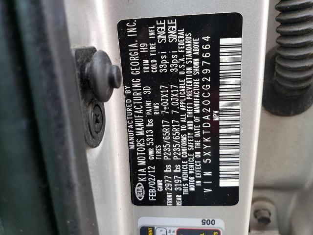 Photo 11 VIN: 5XYKTDA20CG297664 - KIA SORENTO BA 