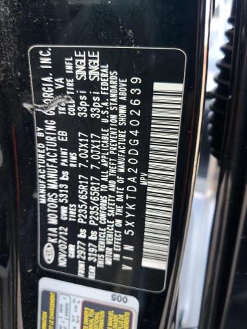 Photo 13 VIN: 5XYKTDA20DG402639 - KIA SORENTO LX 