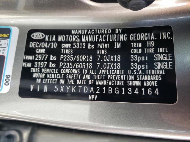 Photo 9 VIN: 5XYKTDA21BG134164 - KIA SORENTO BA 