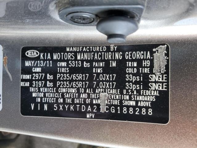 Photo 12 VIN: 5XYKTDA21CG188288 - KIA SORENTO 