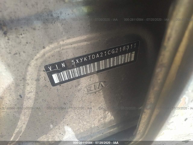 Photo 8 VIN: 5XYKTDA21CG218311 - KIA SORENTO 