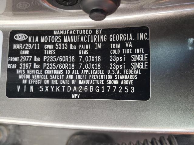 Photo 12 VIN: 5XYKTDA26BG177253 - KIA SORENTO BA 