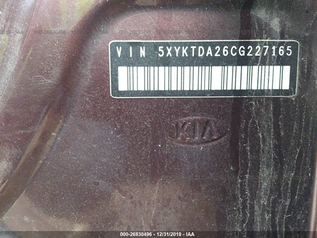 Photo 8 VIN: 5XYKTDA26CG227165 - KIA SORENTO 