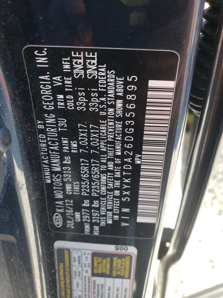 Photo 12 VIN: 5XYKTDA26DG356895 - KIA SORENTO 