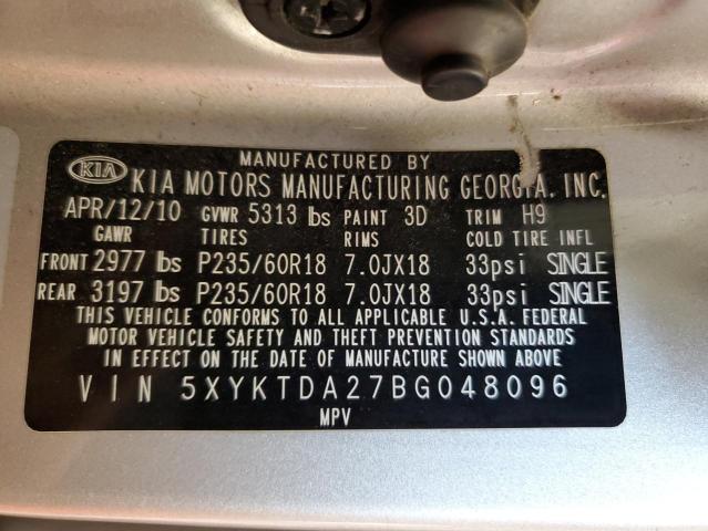 Photo 12 VIN: 5XYKTDA27BG048096 - KIA SORENTO 