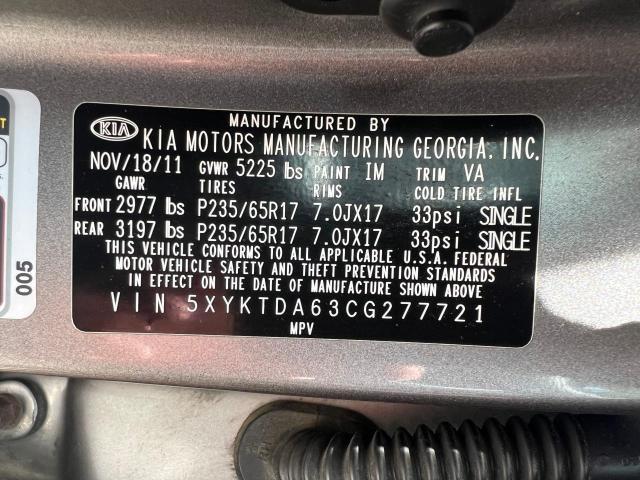 Photo 9 VIN: 5XYKTDA63CG277721 - KIA SORENTO 