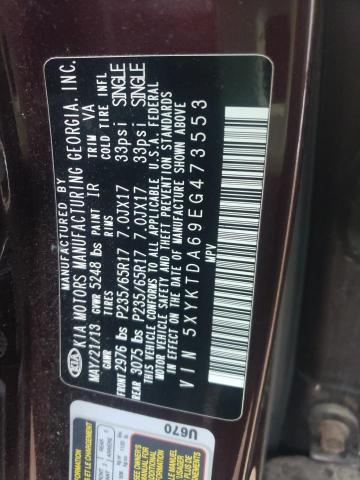 Photo 12 VIN: 5XYKTDA69EG473553 - KIA SORENTO LX 