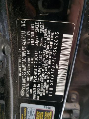 Photo 11 VIN: 5XYKTDA75FG602656 - KIA SORENTO 