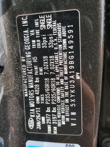 Photo 13 VIN: 5XYKU3A19BG149591 - KIA SORENTO 