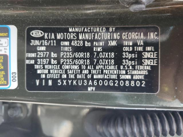 Photo 12 VIN: 5XYKU3A60CG208802 - KIA SORENTO EX 