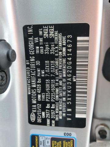 Photo 12 VIN: 5XYKU3A62DG414673 - KIA SORENTO 