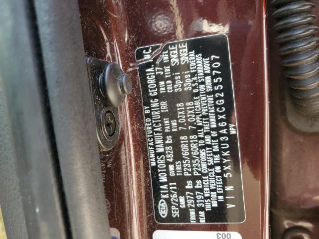 Photo 12 VIN: 5XYKU3A6XCG255707 - KIA SORENTO EX 