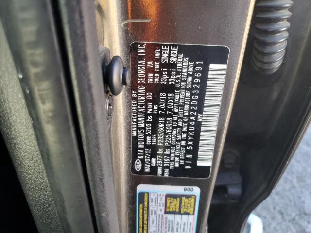 Photo 11 VIN: 5XYKU4A22DG329691 - KIA SORENTO EX 