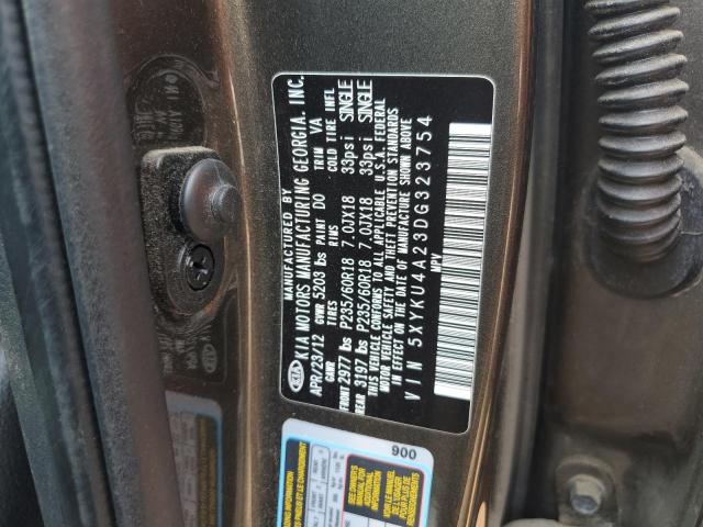 Photo 11 VIN: 5XYKU4A23DG323754 - KIA SORENTO EX 