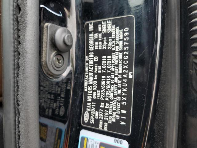 Photo 12 VIN: 5XYKU4A2XCG257590 - KIA SORENTO EX 