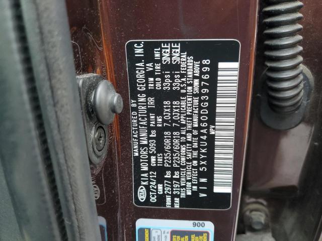 Photo 12 VIN: 5XYKU4A60DG397698 - KIA SORENTO 