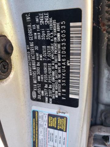 Photo 9 VIN: 5XYKU4A61DG350535 - KIA SORENTO EX 