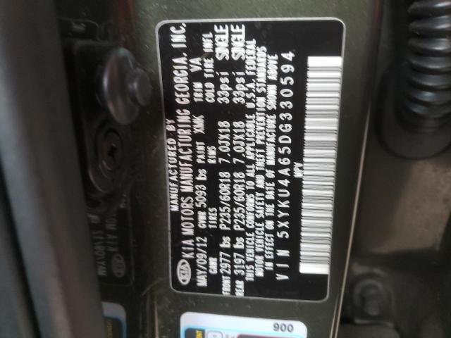 Photo 9 VIN: 5XYKU4A65DG330594 - KIA SORENTO EX 