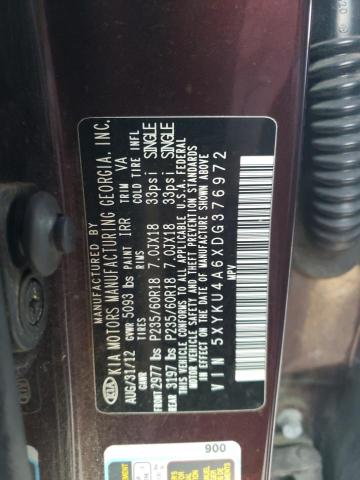 Photo 12 VIN: 5XYKU4A6XDG376972 - KIA SORENTO EX 