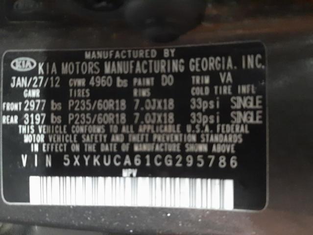 Photo 9 VIN: 5XYKUCA61CG295786 - KIA SORENTO EX 