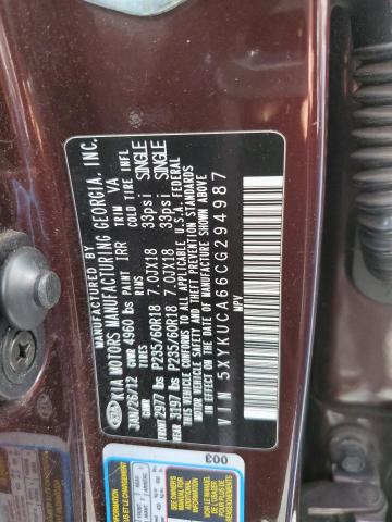 Photo 9 VIN: 5XYKUCA66CG294987 - KIA SORENTO EX 