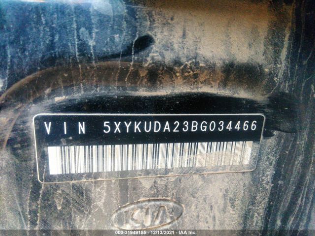 Photo 8 VIN: 5XYKUDA23BG034466 - KIA SORENTO 