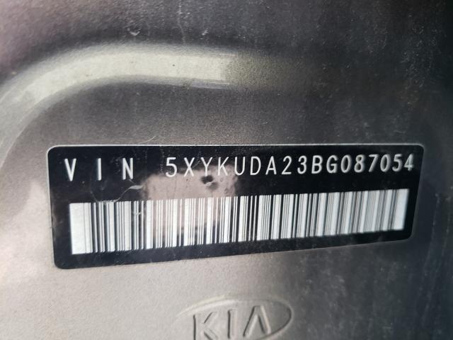 Photo 9 VIN: 5XYKUDA23BG087054 - KIA SORENTO EX 