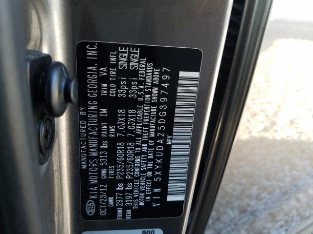 Photo 9 VIN: 5XYKUDA25DG397497 - KIA SORENTO EX 