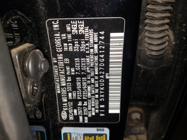 Photo 12 VIN: 5XYKUDA27DG412744 - KIA SORENTO EX 