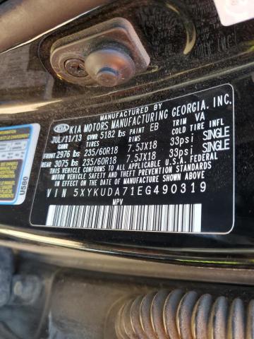 Photo 9 VIN: 5XYKUDA71EG490319 - KIA SORENTO EX 