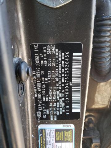 Photo 12 VIN: 5XYKUDA76EG526456 - KIA SORENTO EX 