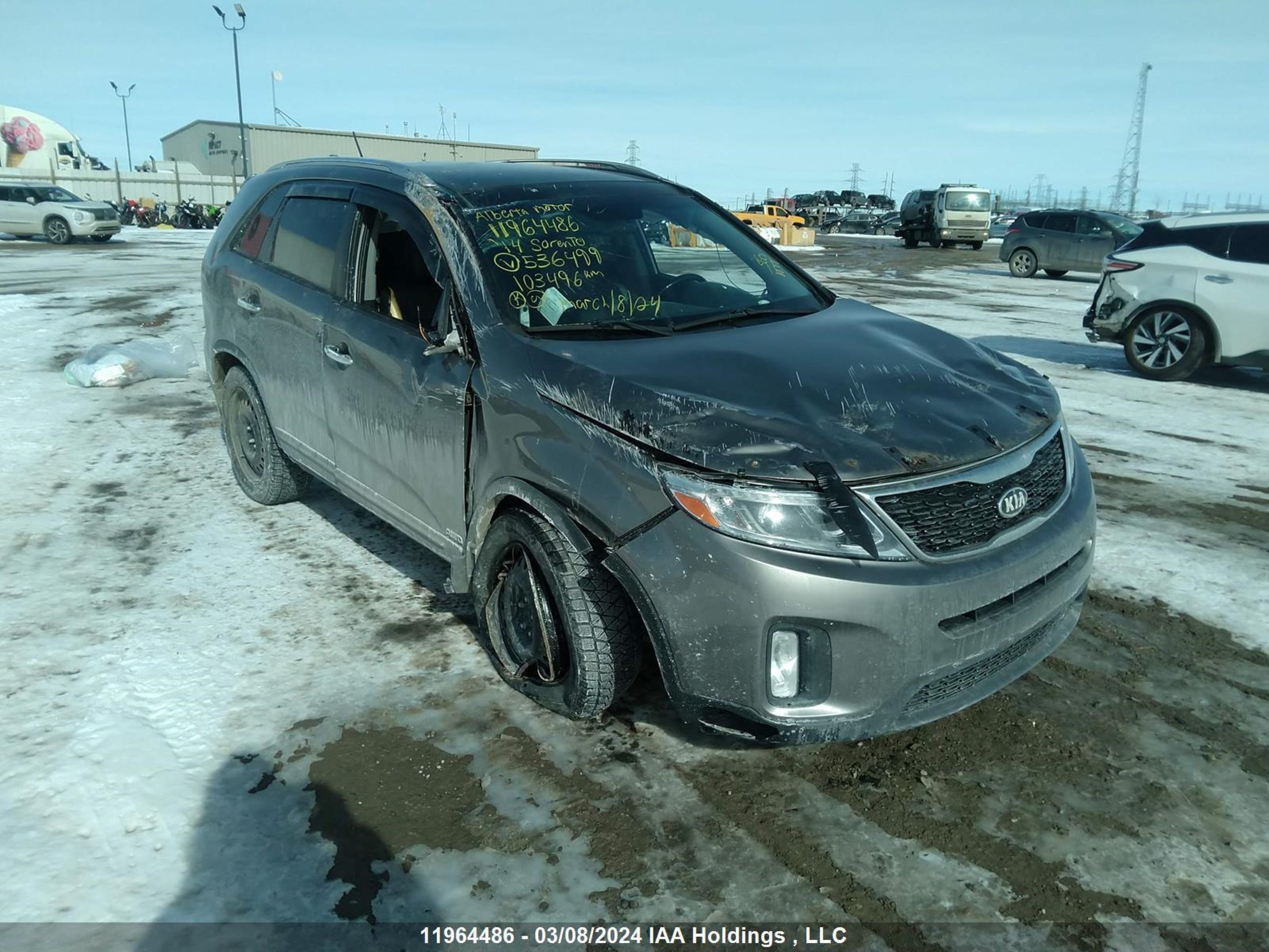 Photo 0 VIN: 5XYKUDA78EG536499 - KIA SORENTO 