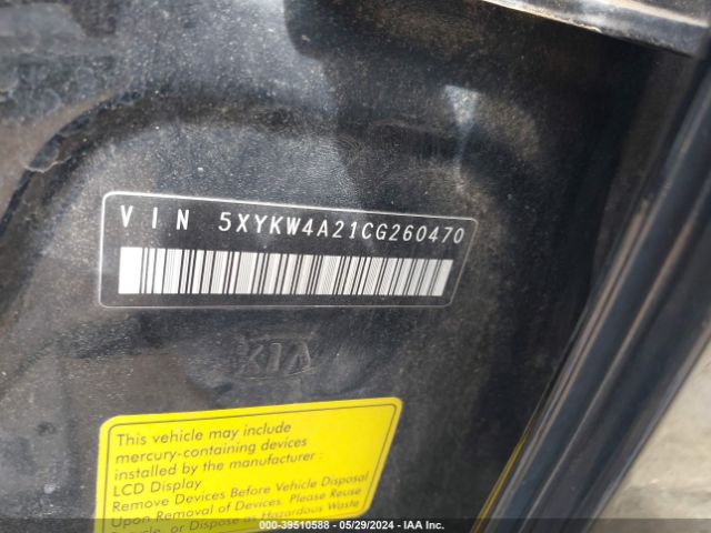 Photo 8 VIN: 5XYKW4A21CG260470 - KIA SORENTO 