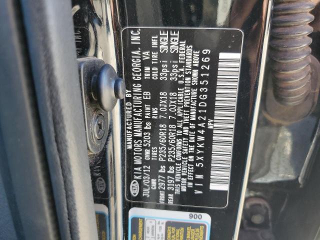 Photo 11 VIN: 5XYKW4A21DG351269 - KIA SORENTO 